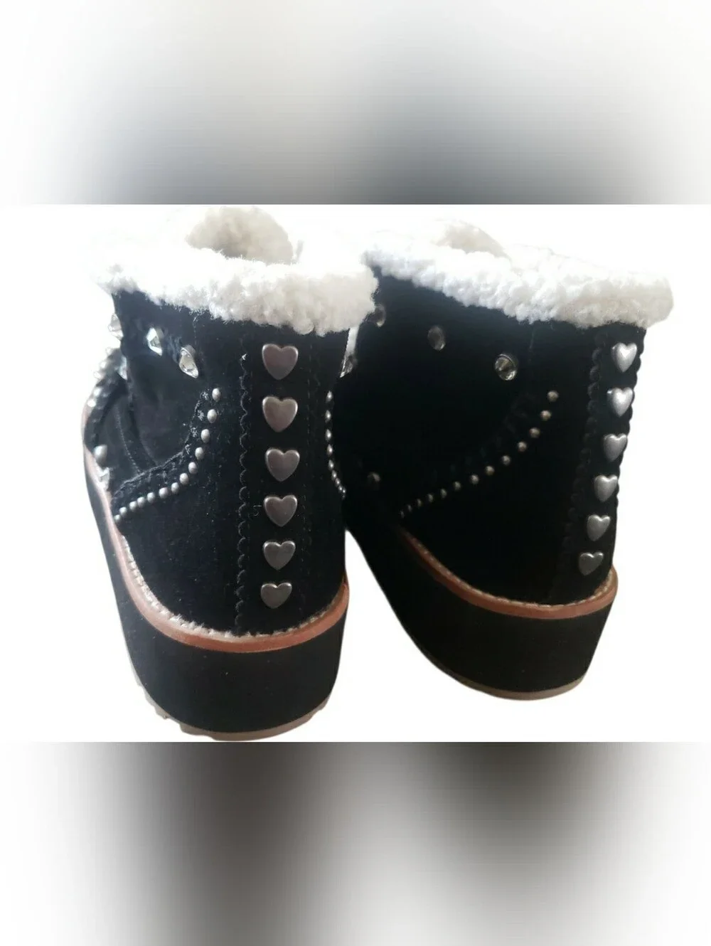 Kurt Geiger Black Suede Studded Buckle Eagle Sharpa Ankle Boot New 11